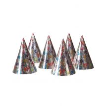 Confezione Di 6 Cappelli Per Feste - Argento - Taglia Unica