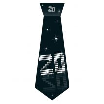 Cravatta Di Cartone 20 Anni - Nero - Taglia Unica