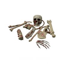 Decorazione Scheletro Insanguinato Halloween - Magia E Orrore - Grigio, bianco - Taglia Unica