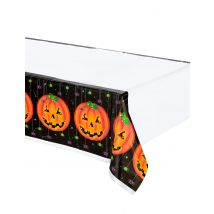 Tovaglia In Plastica Con Zucca Halloween - Zucche, Ragni - Multicolore - Taglia unica
