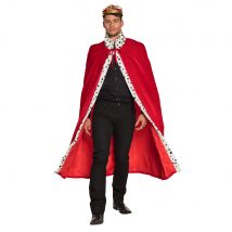 Mantello Da Re Rosso Per Adulto - Principesse - Rosso - Taglia Unica