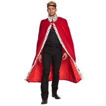Mantello Da Re Rosso Per Adulto - Principesse - Rosso - Taglia Unica