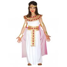 Costume Da Antica Egizia Rosa E Dorato Per Bambina - Antichi - Multicolore - 7-9 anni (125-135 cm)