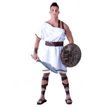 Costume Spartano Bianco Adulto - Antica Roma - Grigio, bianco - L (52)