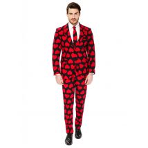 Costume Mr Re Di Cuori Opposuits Uomo - Chic + Shock - Rosso - S (46)