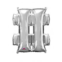 Palloncino In Alluminio Simbolo # - Bonnes Affaires Ang - Argento - Taglia unica
