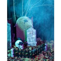 Decorazione Kit Di 21 Pezzi Scheletro E Tombe Halloween - Magia E Orrore - Argento - Taglia Unica