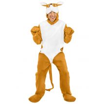 Costume Da Canguro Bianco E Beige Per Adulto - Animali - Marrone - M / L