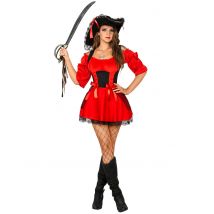 Costume Rosso Da Pirata Sexy Per Donna - Pirati - Rosso - M