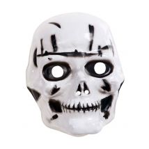 Maschera Teschio Per Bambino Halloween - Magia E Orrore - Grigio, bianco - Taglia Unica