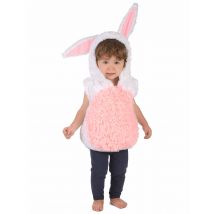 Costume Da Coniglio Bianco E Rosa Per Bambino - Animali - Grigio, bianco - 3/4 anni (98/104 cm)