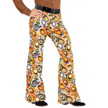 Pantalone disco anni 70 con bolle per uomo