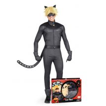 Cofanetto Regalo Costume Da Chat Noir Miraculous Per Adulto - Animali - Nero - Small