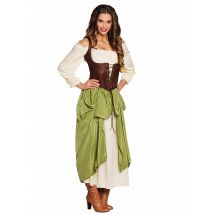 Costume Medievale Da Locandiera Per Donna - Costumi Di Scena - Multicolore - M/L