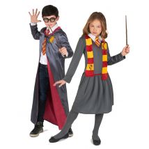 Costume Da Coppia Maghi Apprendisti Bambino E Bambina - Magia E Orrore - Argento - Taglia Unica