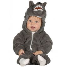 Costume Da Lupetto Grigio Per Bebè - Animali - Argento - 12 - 18 mesi