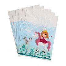 6 Sacchetti Regalo Principesse - Principesse - Rosa - Taglia Unica