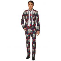 Costume Mr Skull Day Of The Dead Uomo Suitmeister - Tutte Le Licenze - Multicolore - M (50)