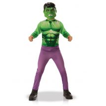 Costume Hulk Per Bambino - Eroi E Cattivi Leggendari - Verde - 5/6 anni (105/116 cm)