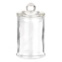 Barattolo In Vetro Per Caramelle 12 X 6 Cm - Decorazione Atmosfera Compleanno - Grigio, bianco - Taglia Unica