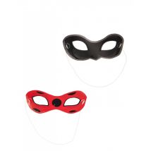 8 Maschere In Cartone Ladybug - Eroi E Cattivi Leggendari - Multicolore - Taglia unica
