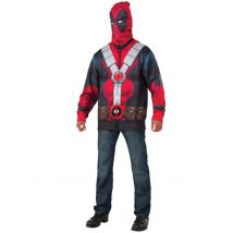 Felpa Con Cappuccio Deadpool Per Adulto - Eroi E Cattivi Leggendari - Rosso - XL