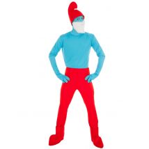 Costume Grande Puffo Per Adulto - Personaggi E Cosplay - Multicolore - XL (190 cm)