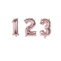 Palloncino In Alluminio Rosa Con Numero 36cm - Rosa