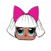 Maschera In Cartone Diva Lol Surprise - Eroi E Cattivi Leggendari - Multicolore - Taglia Unica
