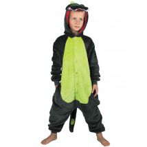 Costume Da Dinosauro Tuta Per Bambino - Animali - Verde - 4 - 6 anni (110 cm)