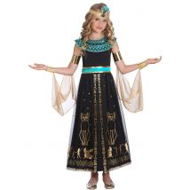 Costume Cleopatra Regina D'egitto Per Bambina - Antichi - Nero - 6 - 8 anni (128 cm)