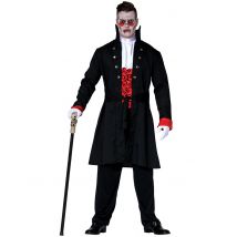 Costume Conte Vampiro Per Uomo - Magia E Orrore - Nero - M (48-50)