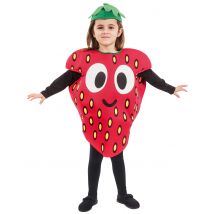 Costume Da Fragola Per Bambino - Umorismo - Rosso - 1 - 2 anni (80 - 91 cm)