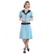 Costume Segretaria Anni '50 Donna - Anni '50 - Blu - S