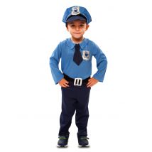 Costume Da Poliziotto Per Bambino - Bebè - Blu - 1 - 2 anni (80 - 91 cm)