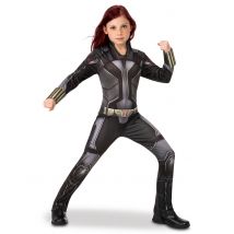Costume Tuta Black Widow Bambina - Eroi E Cattivi Leggendari - Nero - 7/8 anni (117/128 cm)