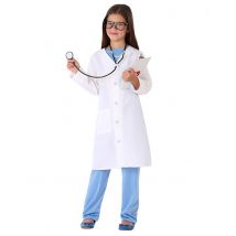 Costume Medico Interno Per Bambino - Uniformi - Grigio, bianco - 7 - 9 anni (130 - 145 cm)