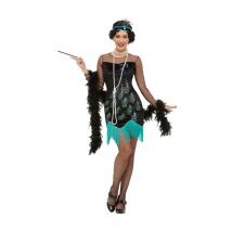Costume Anni '20 Pavone Per Donna - Anni '20 - '30 - Multicolore - L