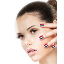 Unghie finte tifosa francese per donna