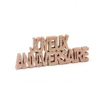 Decorazione Da Tavola Joyeaux Anniversaire Oro Rosa - Rosa - Taglia Unica