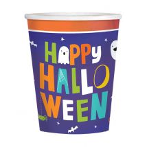 8 Bicchieri in cartone Halloween family 250 ml