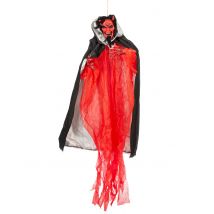 Decorazione Animata E Luminosa Demone 190 Cm - Magia E Orrore - Rosso - Taglia Unica