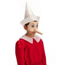 Maschera Di Pinocchio In Lattice - Personaggi Delle Fiabe - Multicolore - Taglia Unica