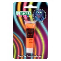 Trucco Neon Arancione In Tubetto - Magia E Orrore - Arancione - Taglia Unica
