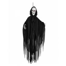 Scheletro Di Halloween Luminoso E Animato - La Morte - Nero - Taglia Unica