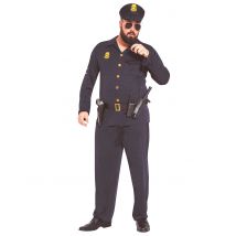 Costume Da Poliziotto Taglia Grande Per Adulto - Uniformi - Blu - XL (54)