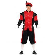 Costume Da Paggio Medievale Rosso Per Adulto - Personaggi E Cosplay - Nero - L (52)