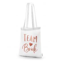 Tote Bag Team Bride Bianco 42 X 39 Cm - Grigio, Bianco - Taglia Unica