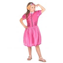 Costume Da Cane Aviatore Rosa Per Bambina - Animali - Rosa - L 10-12 anni (130-140 cm)