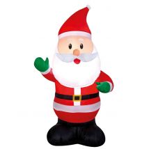 Babbo Natale Gonfiabile Luminoso 120 Cm - Personaggi Di Natale - Grigio, bianco - Taglia Unica